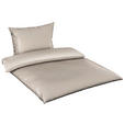 BETTWÄSCHE 2-teilig TANJA Satin 150/210 cm  - Beige, Basics, Textil (150/210cm) - Novel