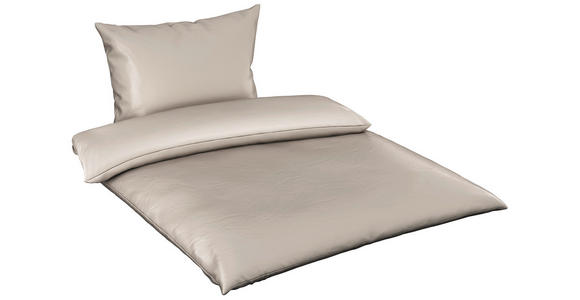 BETTWÄSCHE 2-teilig TANJA Satin 150/210 cm  - Beige, Basics, Textil (150/210cm) - Novel