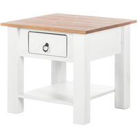 COUCHTISCH in Holz 50/45/50 cm  - Bronzefarben/Weiß, Design, Holz/Metall (50/45/50cm) - MID.YOU
