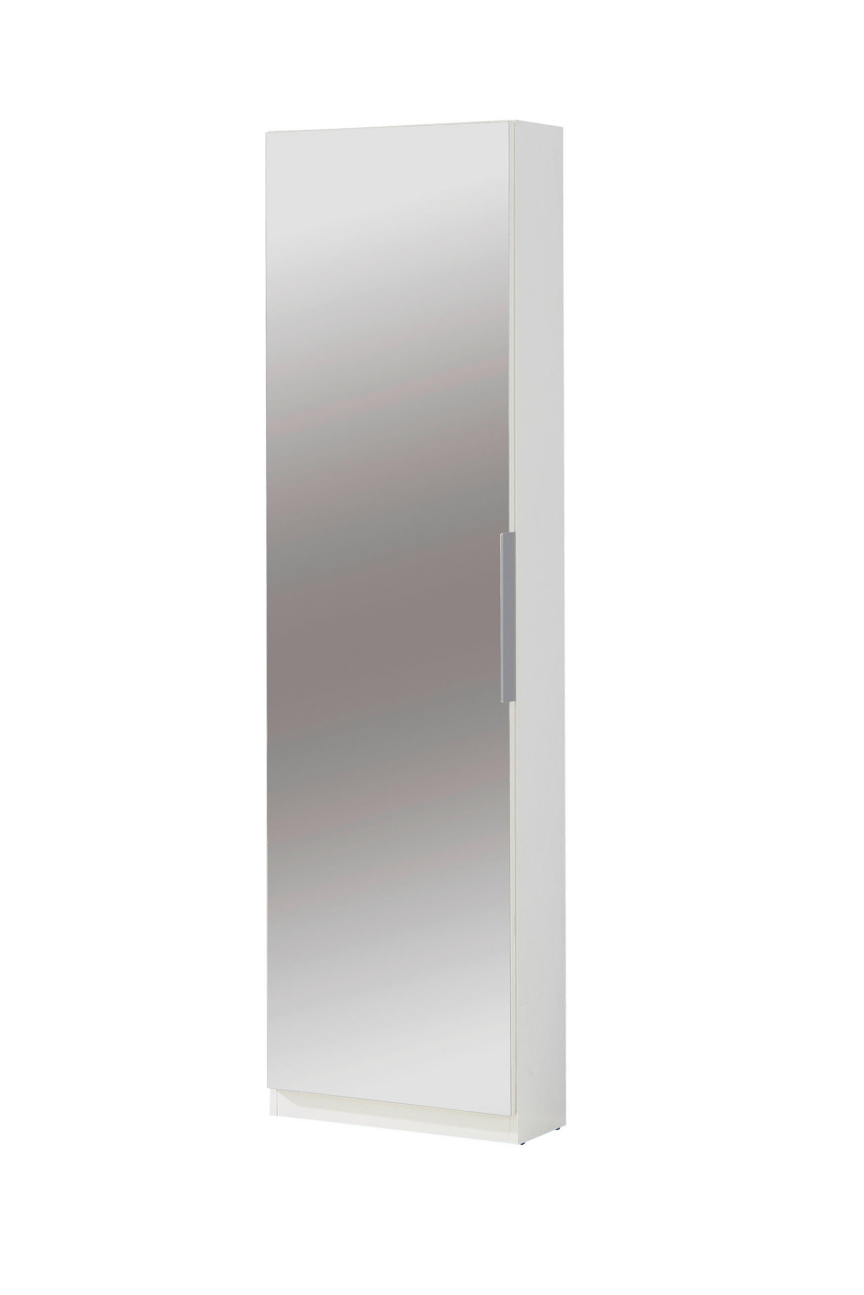 Pantofar 50/179,7 /20 cm  - alb/culoare aluminiu, Design, metal/material pe bază de lemn (50/179,7 /20cm) - Carryhome