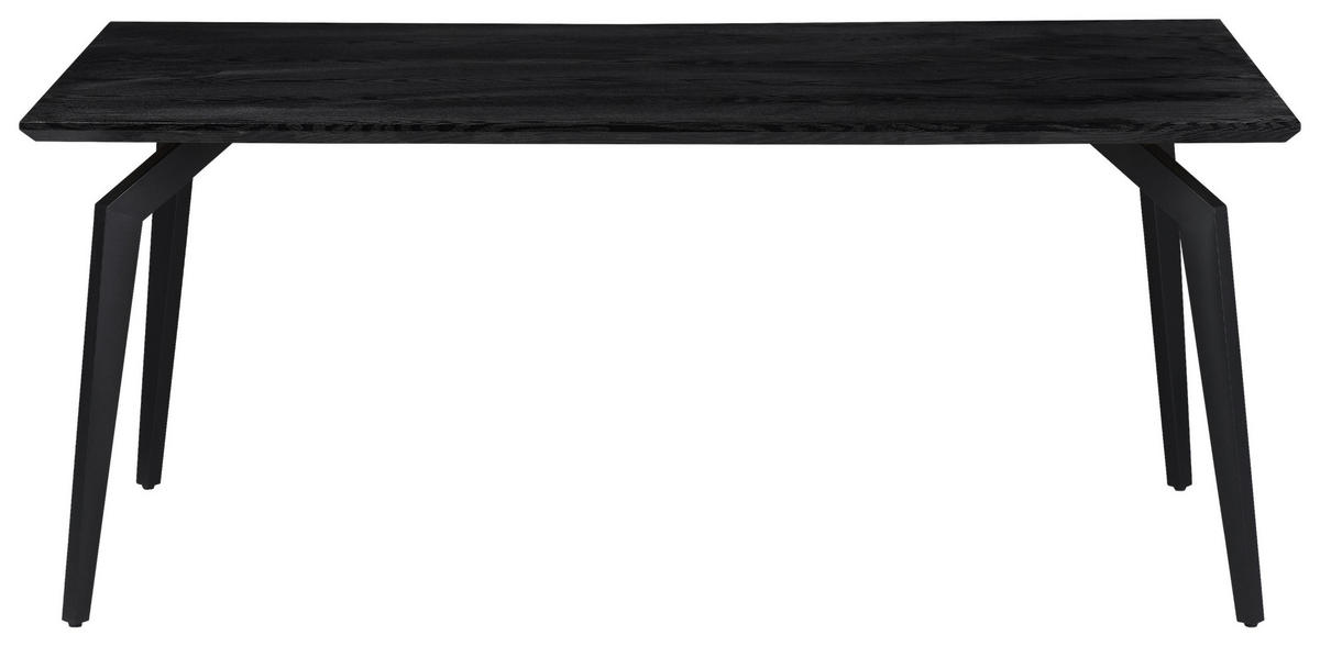 ESSTISCH rechteckig Schwarz  - Schwarz, Design, Holzwerkstoff/Metall (180/100/76cm) - Boxxx