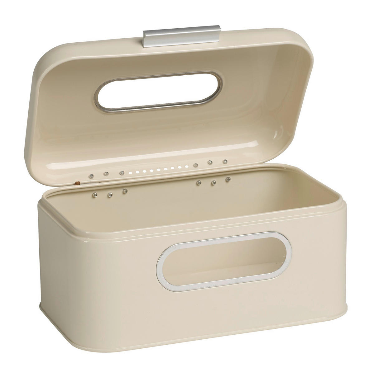 BROTKASTEN  - Creme, Basics, Metall (30/20/16,5cm) - Echtwerk