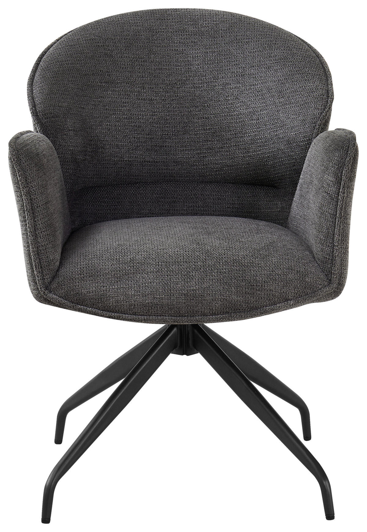 ARMLEHNSTUHL  in Eisen Webstoff  - Schwarz, MODERN, Holz/Textil (60/86/61cm) - MID.YOU