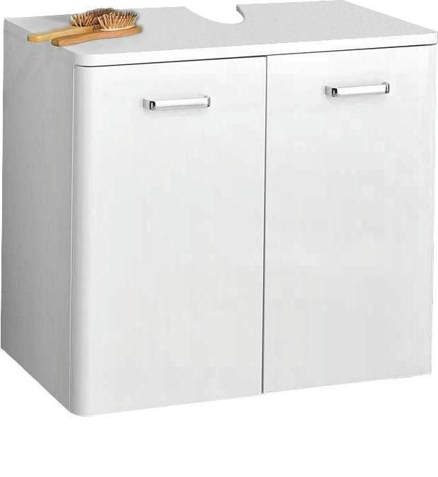 WASCHBECKENUNTERSCHRANK 60/53/33 cm  - Chromfarben/Weiß, KONVENTIONELL, Holzwerkstoff/Metall (60/53/33cm) - Xora