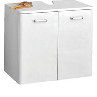 WASCHBECKENUNTERSCHRANK 60/53/33 cm  - Chromfarben/Weiss, Konventionell, Holzwerkstoff/Metall (60/53/33cm) - Xora