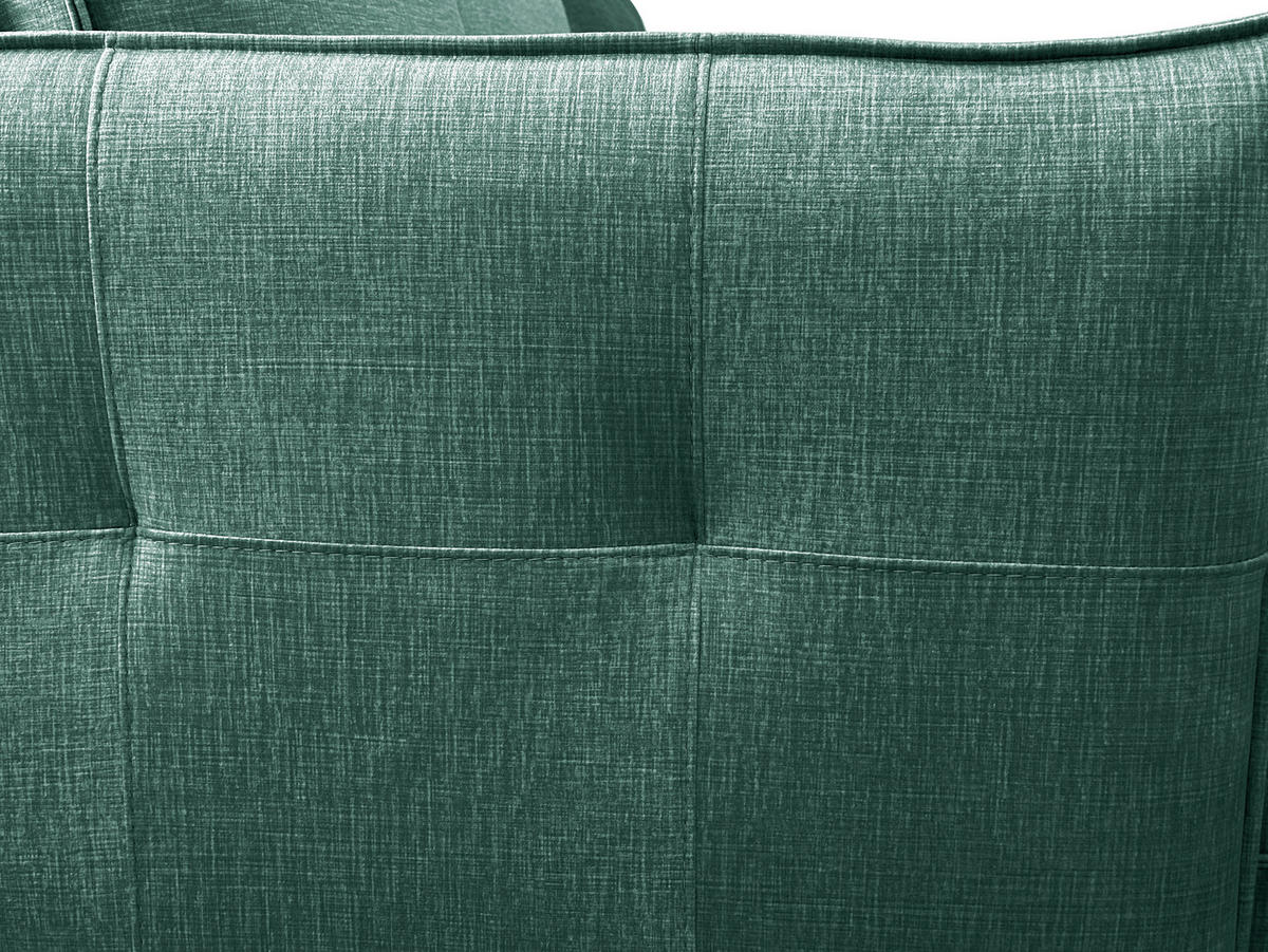 ECKSOFA Mintgrün Flachgewebe  - Schwarz/Mintgrün, Design, Holz/Kunststoff (170/235cm) - MID.YOU