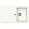 SPÜLE AUSTIN86X50W  - Weiß, Design, Stein (86/21/50cm) - Respekta