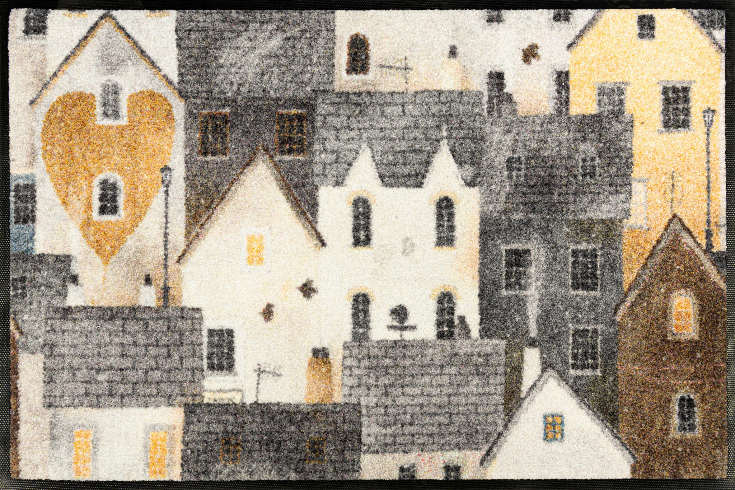 PREDPRAŽNIK  Urban Blocks     50/75 cm    potiskano  večbarvno  - večbarvno, Basics, umetna masa/tekstil (50/75cm) - wash+dry