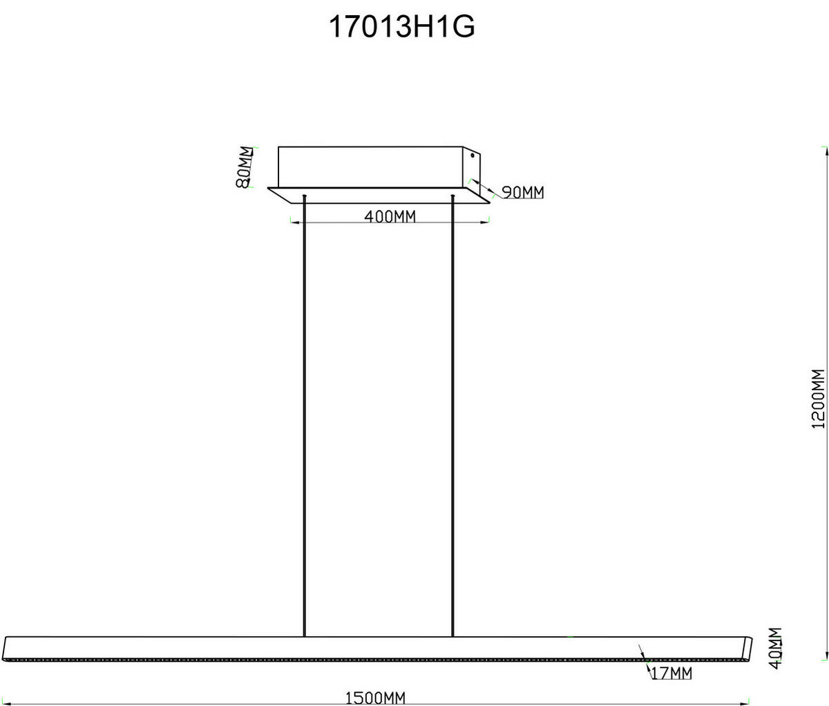 LED-HÄNGELEUCHTE 150/9/120 cm  - Transparent/Schwarz, Design, Kunststoff/Metall (150/9/120cm)