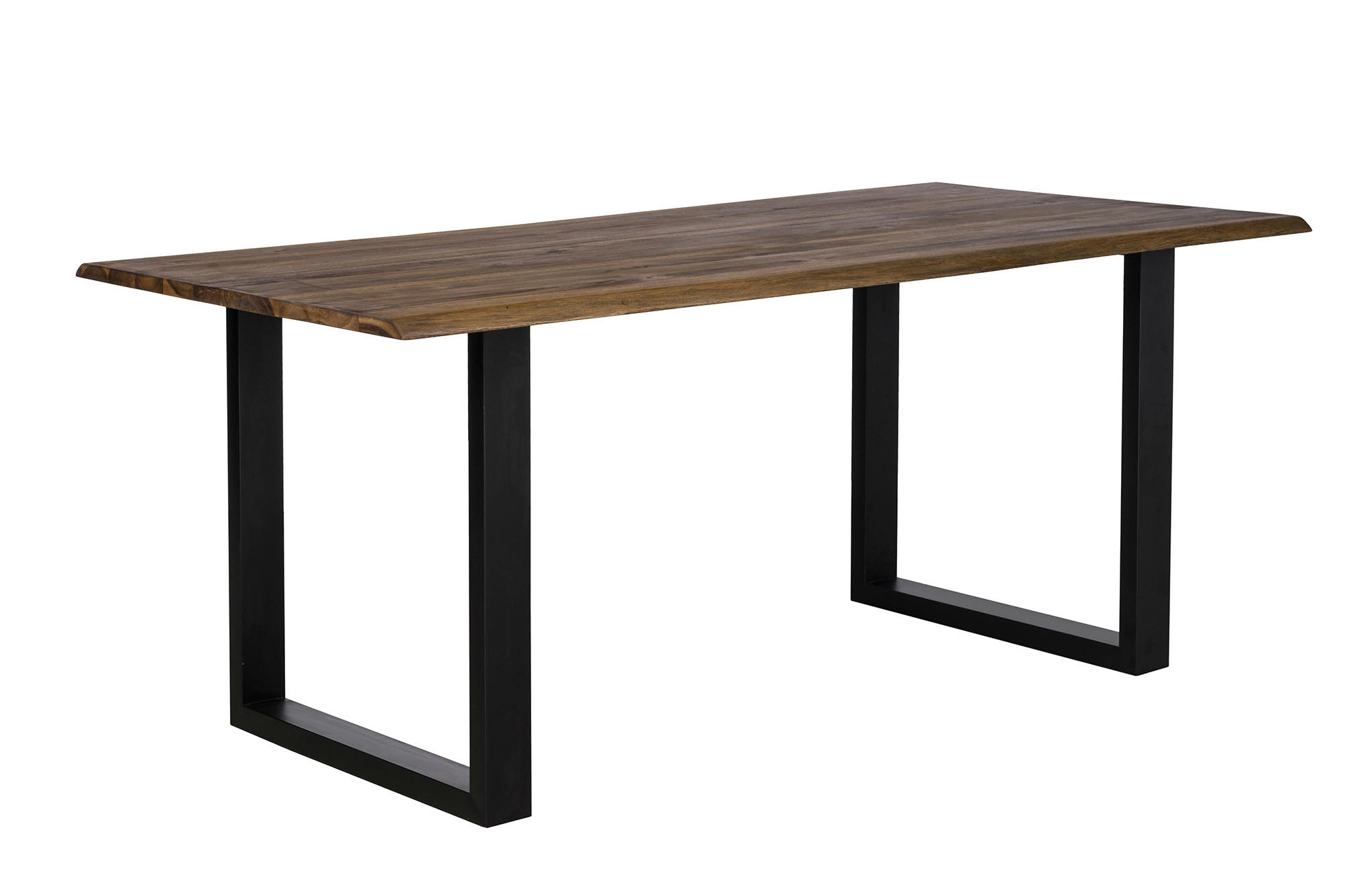 ESSTISCH in Holz 120/80/75 cm  - Walnussfarben/Schwarz, MODERN, Holz/Metall (120/80/75cm) - Livetastic