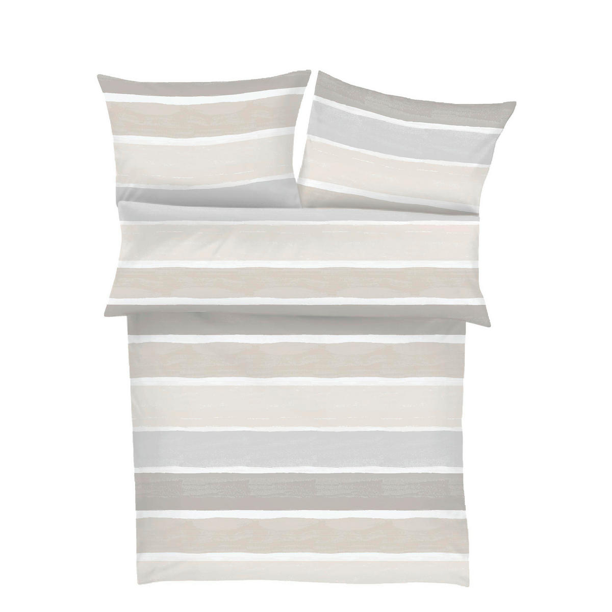 OBOJSTRANNÁ POSTEĽNÁ BIELIZEŇ, makosatén, sivá, béžová, 140/200 cm  - sivá/béžová, Basics, textil (140/200cm) - S. Oliver