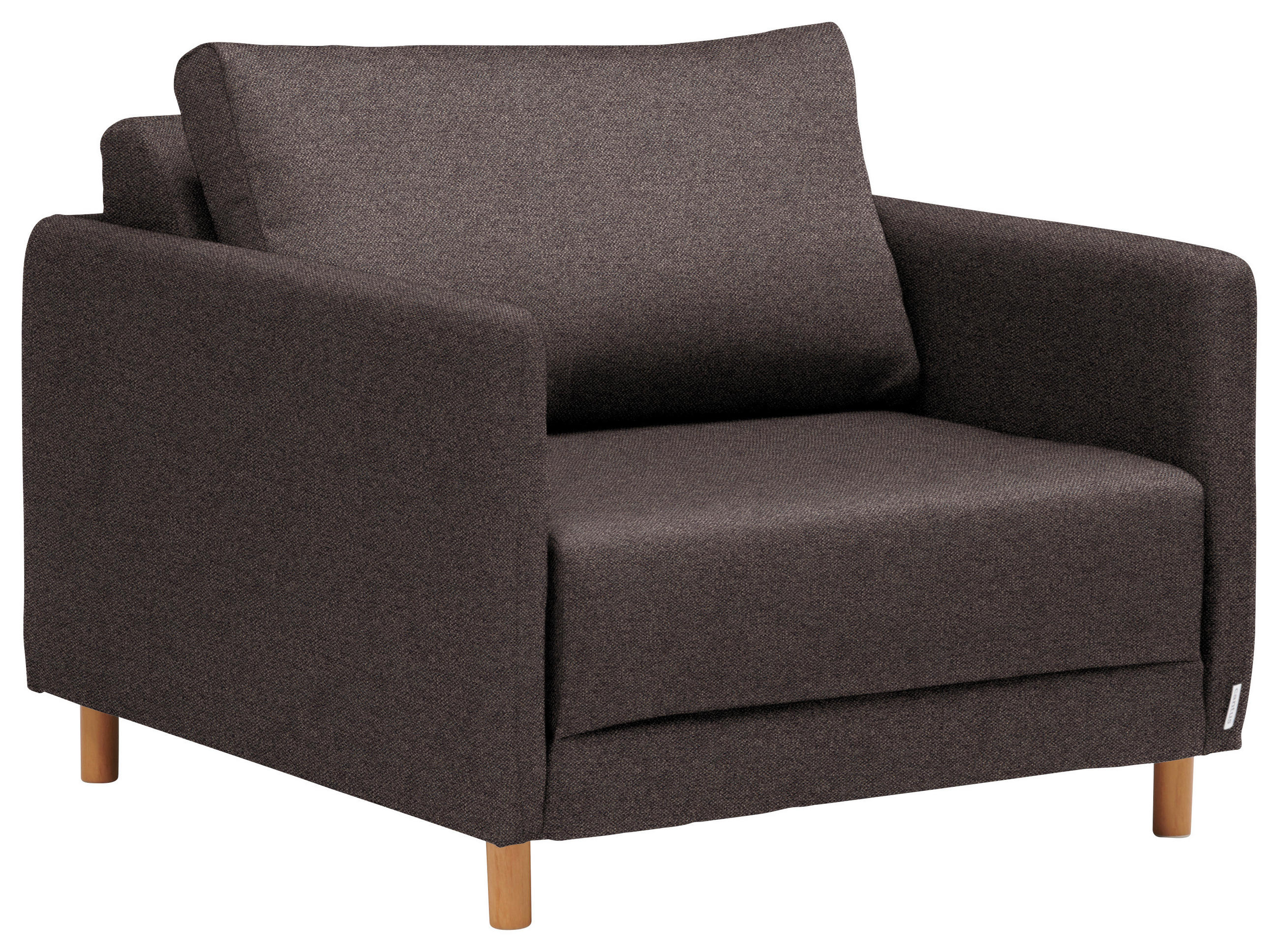 SCHLAFSESSEL Webstoff Dunkelbraun    - Dunkelbraun/Naturfarben, KONVENTIONELL, Kunststoff/Textil (89/79/94cm) - MID.YOU