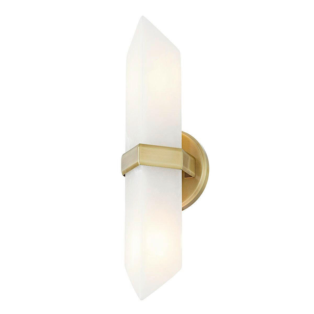 WANDLEUCHTE Alora   - Messingfarben, KONVENTIONELL, Glas/Metall (38,1/9,1/10,5cm) - Elstead Lighting