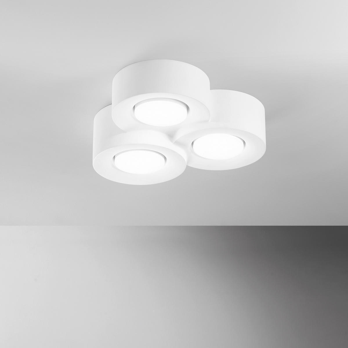 AUFBAULEUCHTE 26/27/7,3 cm   - Weiß, KONVENTIONELL, Naturmaterialien (26/27/7,3cm)