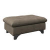 HOCKER Chenille Taupe  - Taupe/Chromfarben, KONVENTIONELL, Textil/Metall (108/46/108cm) - Livetastic