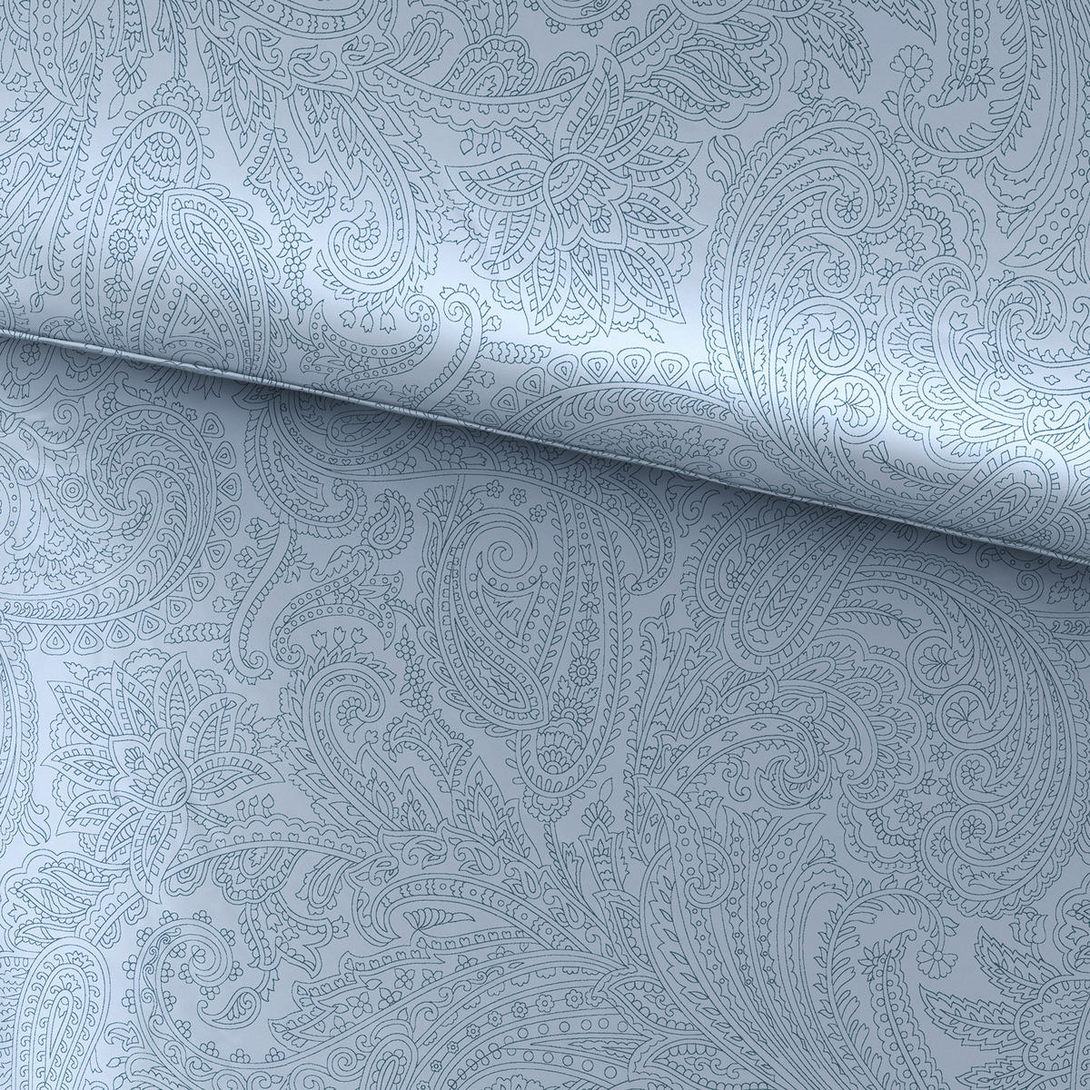 POSTELJNINA DEPHNE 200/200 cm saten modra  - modra, Konvencionalno, tekstil (200/200cm) - Bio:Vio