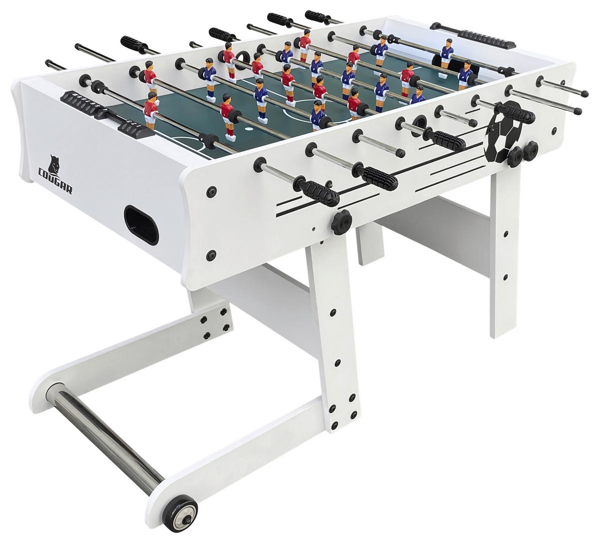 SCORPION KICK FUßBALLTISCH - Weiß, KONVENTIONELL, Holz (61/81/122cm) - Ambia Garden