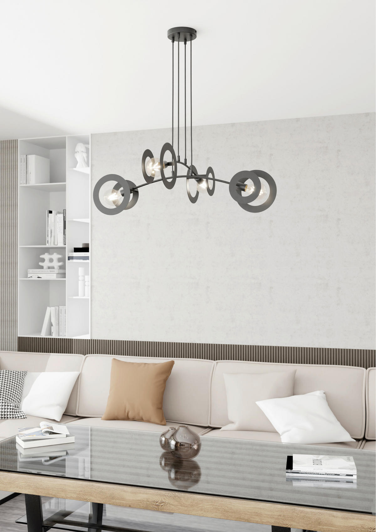 HÄNGELEUCHTE  89/89/120 cm    - Schwarz, LIFESTYLE, Metall (89/89/120cm)