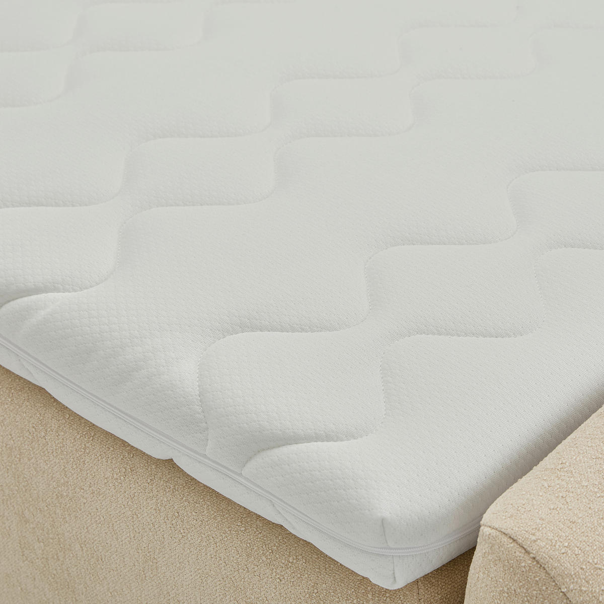 FAMILIENBETT - Beige, Design, Textil (220/200cm) - Moderano