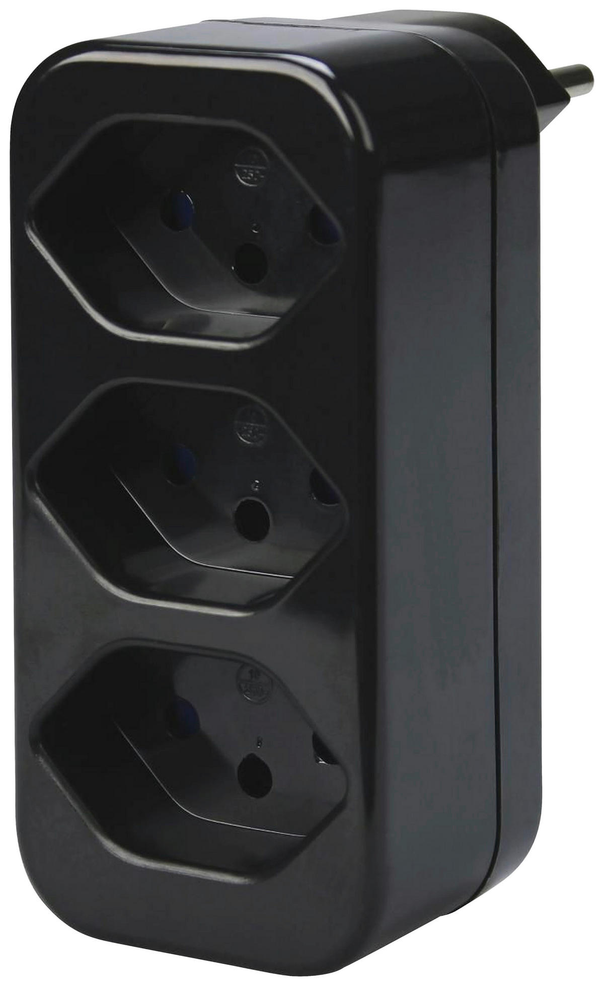 STECKER - Schwarz, Basics, Kunststoff/Metall (4.5/9.5/8cm) - Eglo