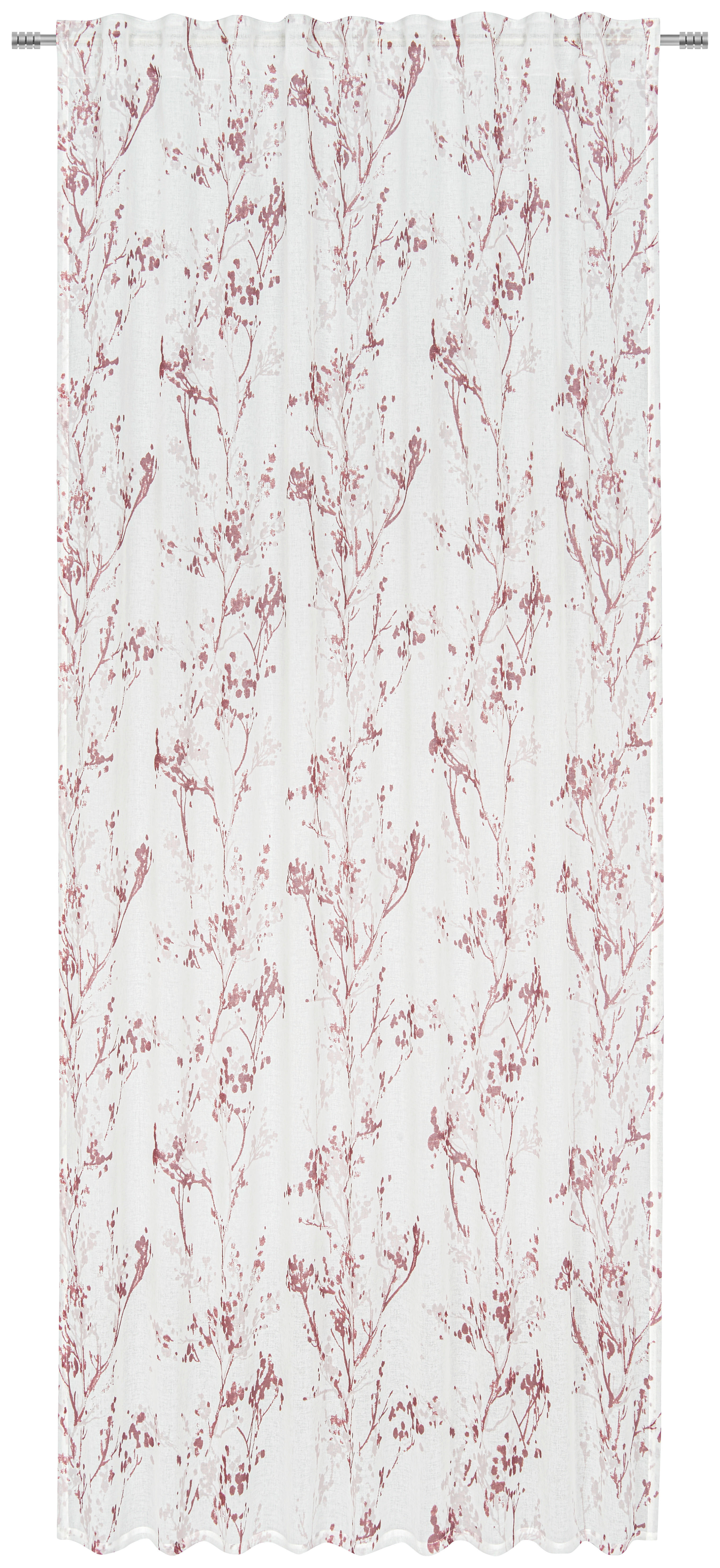 GOTOVA ZAVJESA crvena, bijela - bijela/crvena, Design, tekstil (140/245cm) - Esposa