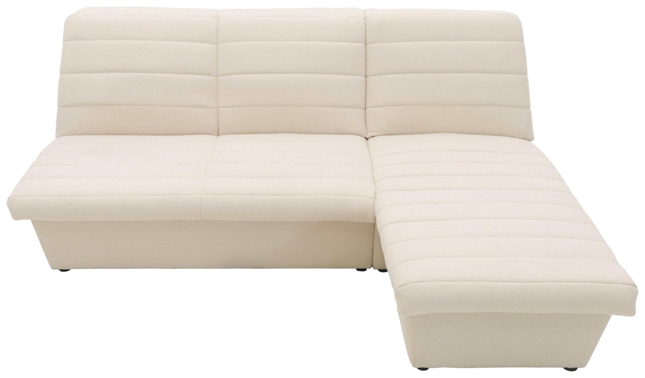 ECKSOFA Looks VIII Ecru Webstoff - Ecru/Schwarz, Design, Kunststoff/Textil (214/168cm) - LOOKS by W.Joop