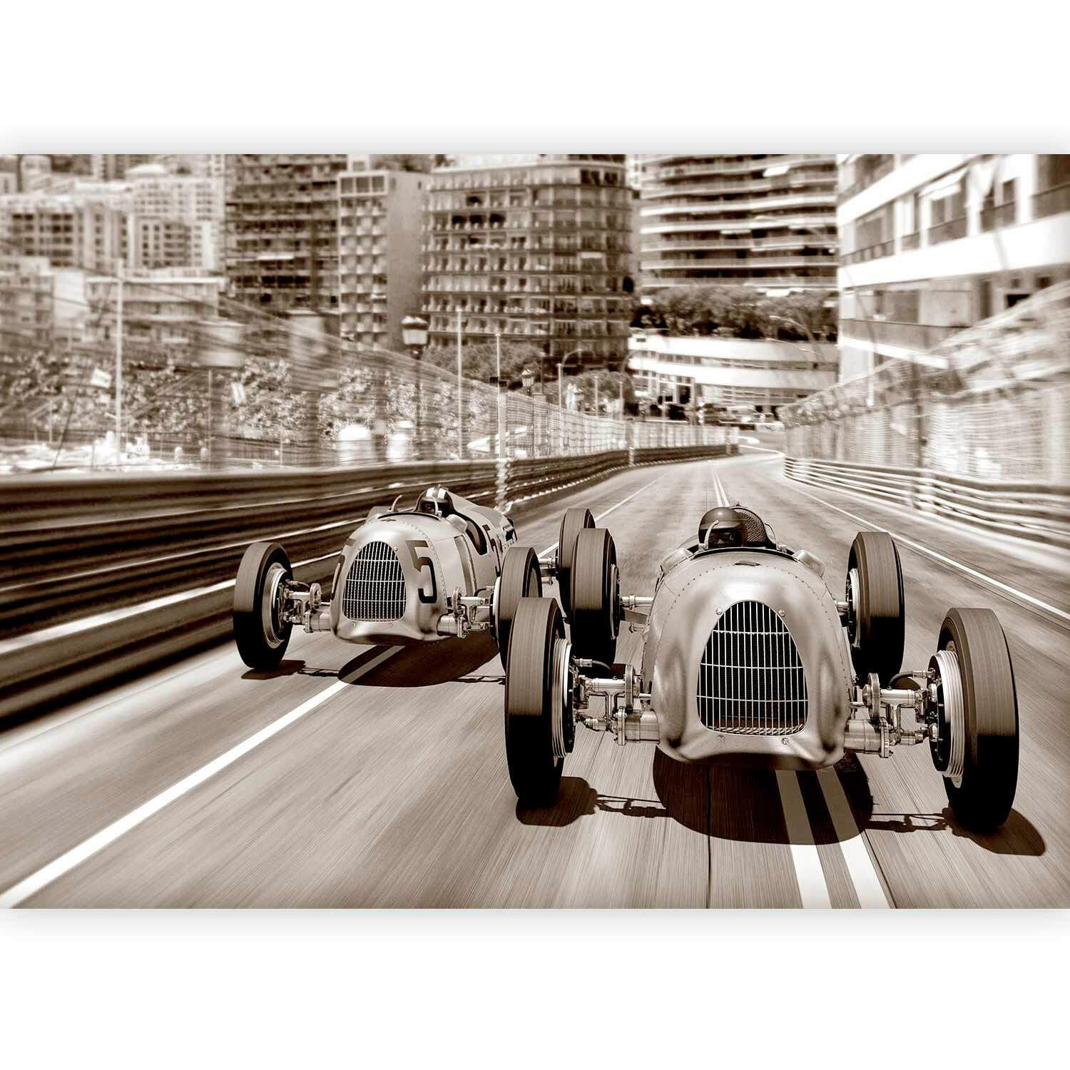 FOTOTAPET 350/245 cm  - brun, Basics, textil (350/245cm) - artgeist