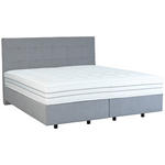 BOXSPRINGBETT 180/200 cm  in Grau  - Schwarz/Grau, Design, Holzwerkstoff/Kunststoff (180/200cm) - Esposa