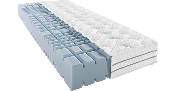 KALTSCHAUMMATRATZE 80/200 cm Höhe ca. 24 cm  - Weiß, Basics, Textil (80/200cm) - Sleeptex