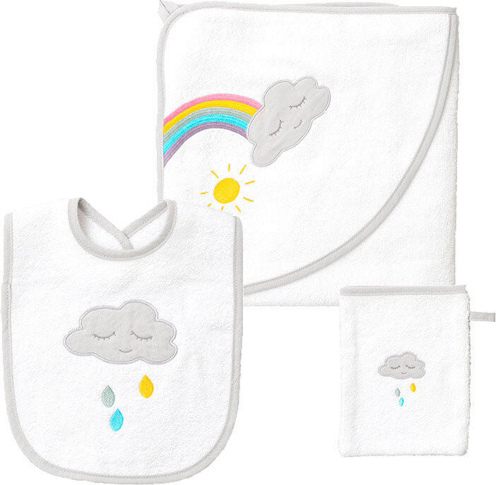 FROTTIERSET WOLKE Weiß  - Weiß, Basics, Textil
