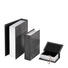 BÜCHERBOX Holz, Kunststoff Schwarz - Schwarz, Holz/Kunststoff (23/17/6cm) - Ambia Home