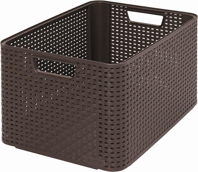 UNIVERZÁLNY KOŠÍK hnedá - hnedá, Basics, plast (23/43.6/32.6cm)