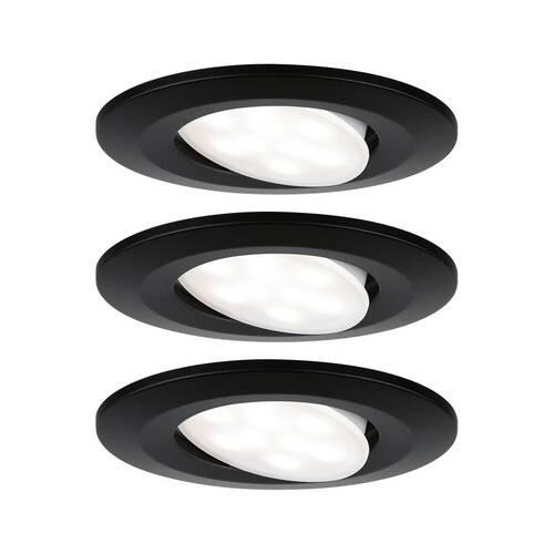 LED-DECKENLEUCHTE 9 cm  - Schwarz, Basics, Metall (9cm) - Paulmann