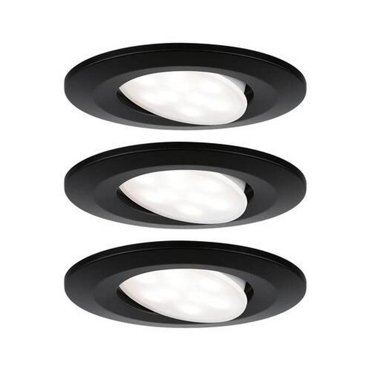 LED-DECKENLEUCHTE 9 cm  - Schwarz, Basics, Metall (9cm) - Paulmann
