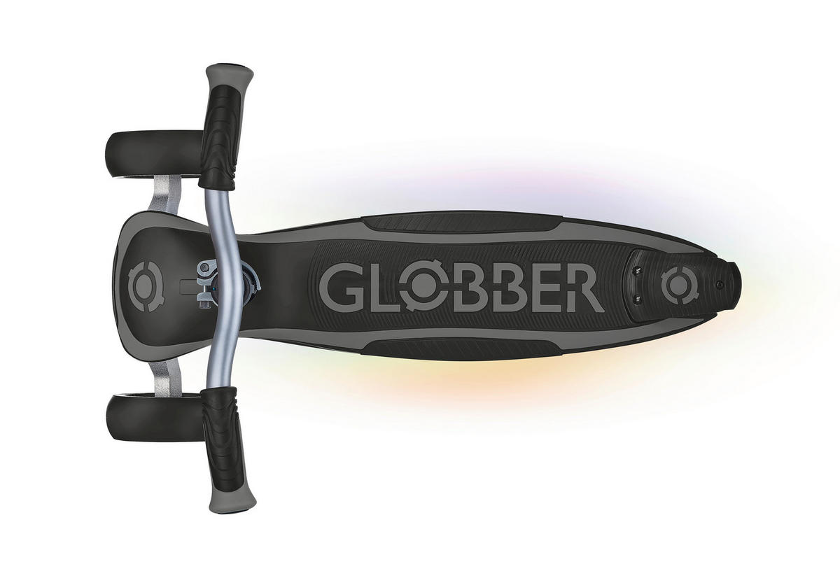 KINDERSCOOTER ULTIMUM LIGHTS  - Grau, Basics, Kunststoff/Metall (63/39,5/101cm) - GLOBBER