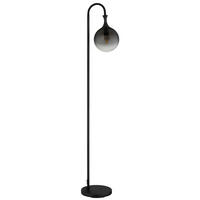 STEHLEUCHTE 29/25/152 cm    - Schwarz/Grau, Design, Glas/Metall (29/25/152cm) - Globo
