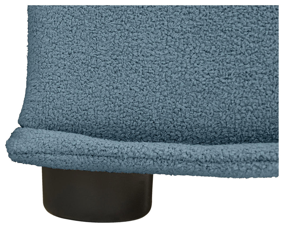 SCHLAFSOFA  mit Liegefunktion, Schlafen auf Sitzhöhe, Rücken echt Webstoff Petrol  - Petrol/Schwarz, KONVENTIONELL, Kunststoff/Textil (256/83/115cm) - Carryhome