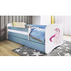KINDER-/JUNIORBETT 80/160 cm  in Blau, Weiß  - Blau/Birkefarben, MODERN, Holz/Holzwerkstoff (80/160cm) - MID.YOU