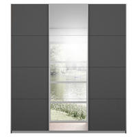 SKRIŇA S POS. DVER. – HOR.VED, sivá, 203/229/62 cm - sivá/hliníková, Modern, kov/kompozitné drevo (203/229/62cm) - Xora