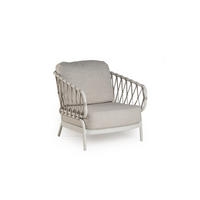 LOUNGESESSEL  - Creme, Modern, Textil/Metall (78/84/74cm) - Tierra Outdoor