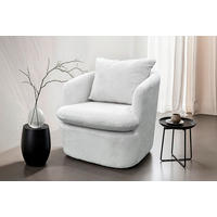 SESSEL in Cord Elfenbein  - Elfenbein, Basics, Textil (72/78/77cm) - MID.YOU