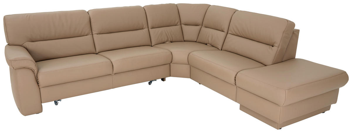 SEDEŽNA GARNITURA, pravo usnje bež  - črna/bež, Design, usnje (282/250cm) - Himolla