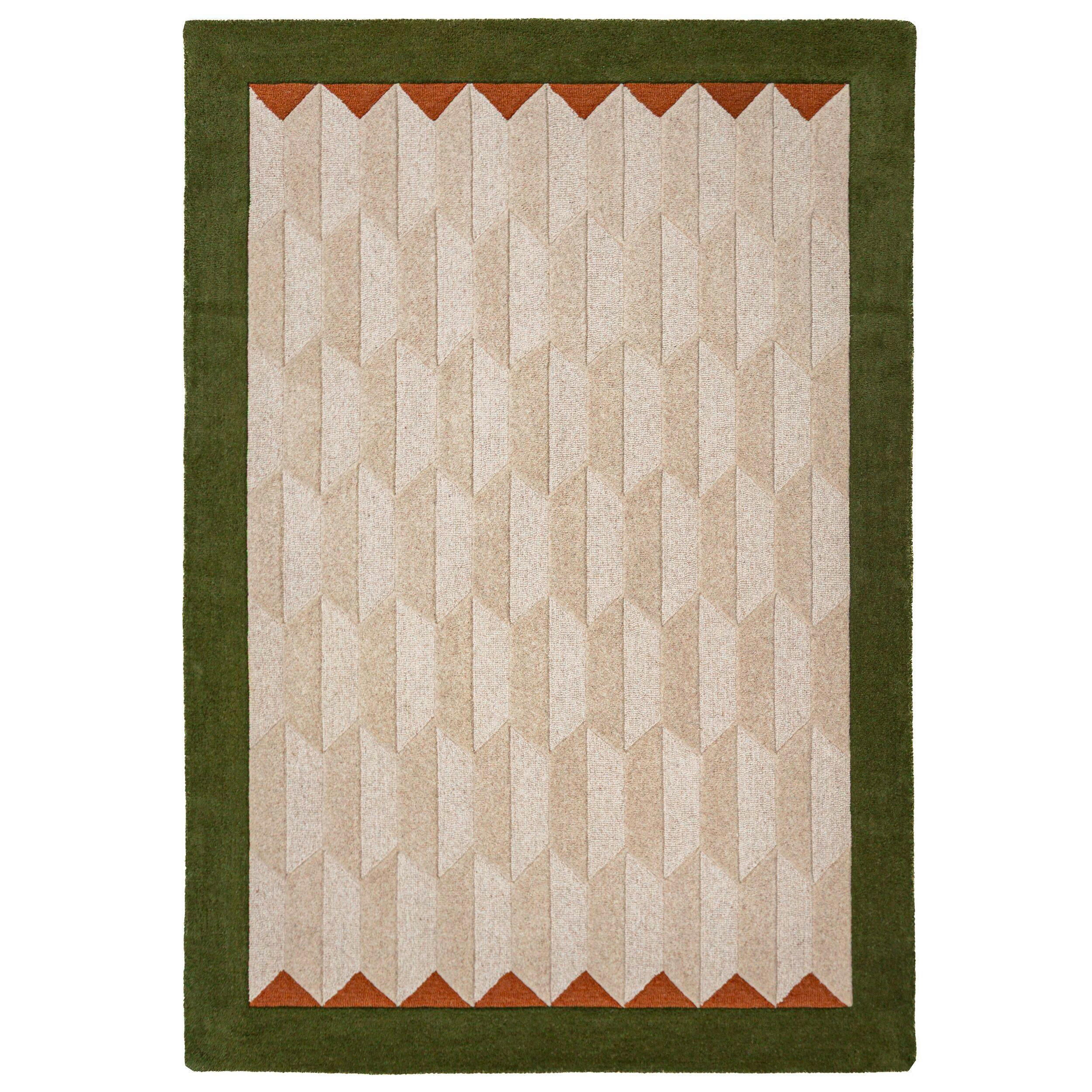 WOLLTEPPICH 200/290 cm Apex Olivgrün rechteckig  - Olivgrün, Basics, Textil (200/290cm) - Flair Rugs