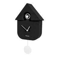 UHR Schwarz, Weiß  - Schwarz/Weiß, Design, Kunststoff/Metall (21.5/21.5/30cm)