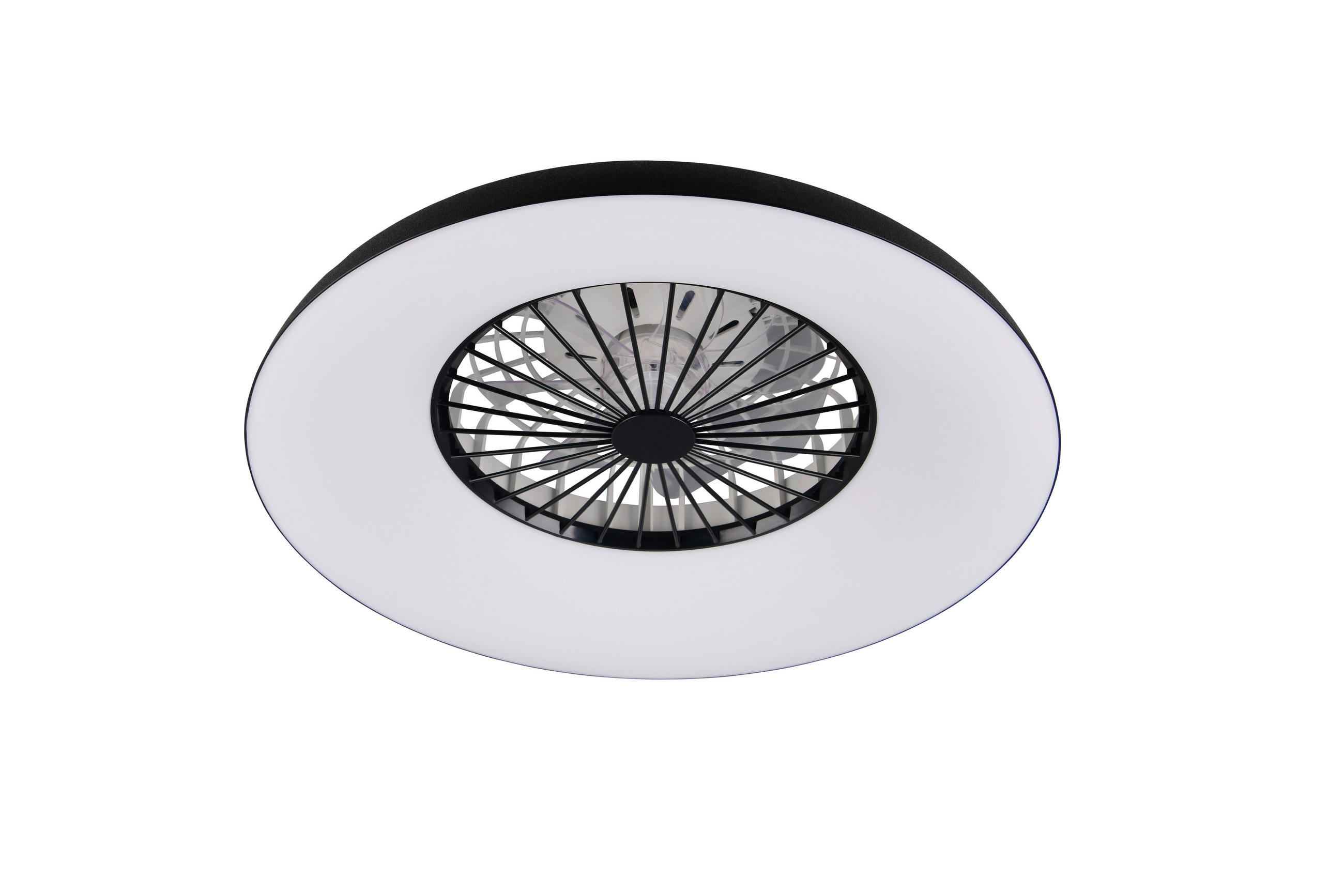 DECKENVENTILATOR - Klar/Schwarz, Design, Kunststoff (60/19.5cm) - Trio Leuchten