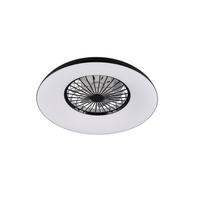DECKENVENTILATOR - Klar/Schwarz, Design, Kunststoff (60/19.5cm) - Trio Leuchten