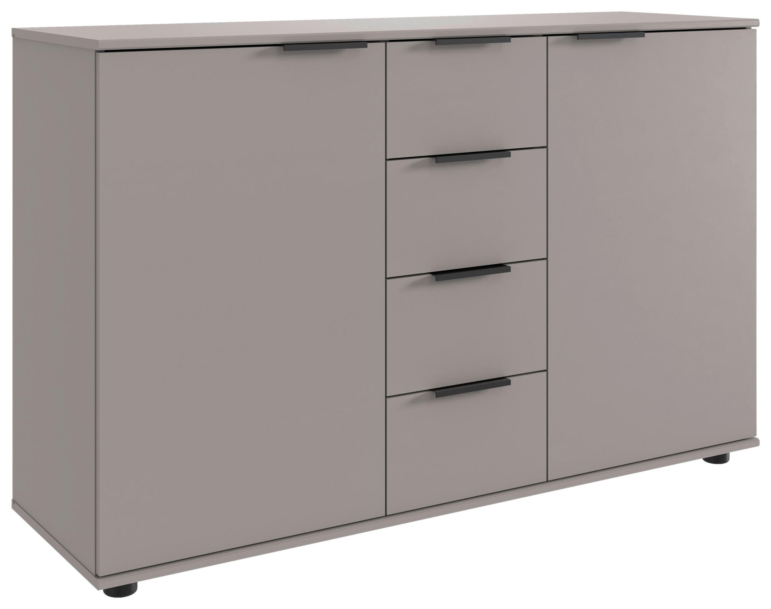 SIDEBOARD  in 130/83/41 cm  - Schwarz/Sahara, Design, Holzwerkstoff/Kunststoff (130/83/41cm) - Carryhome