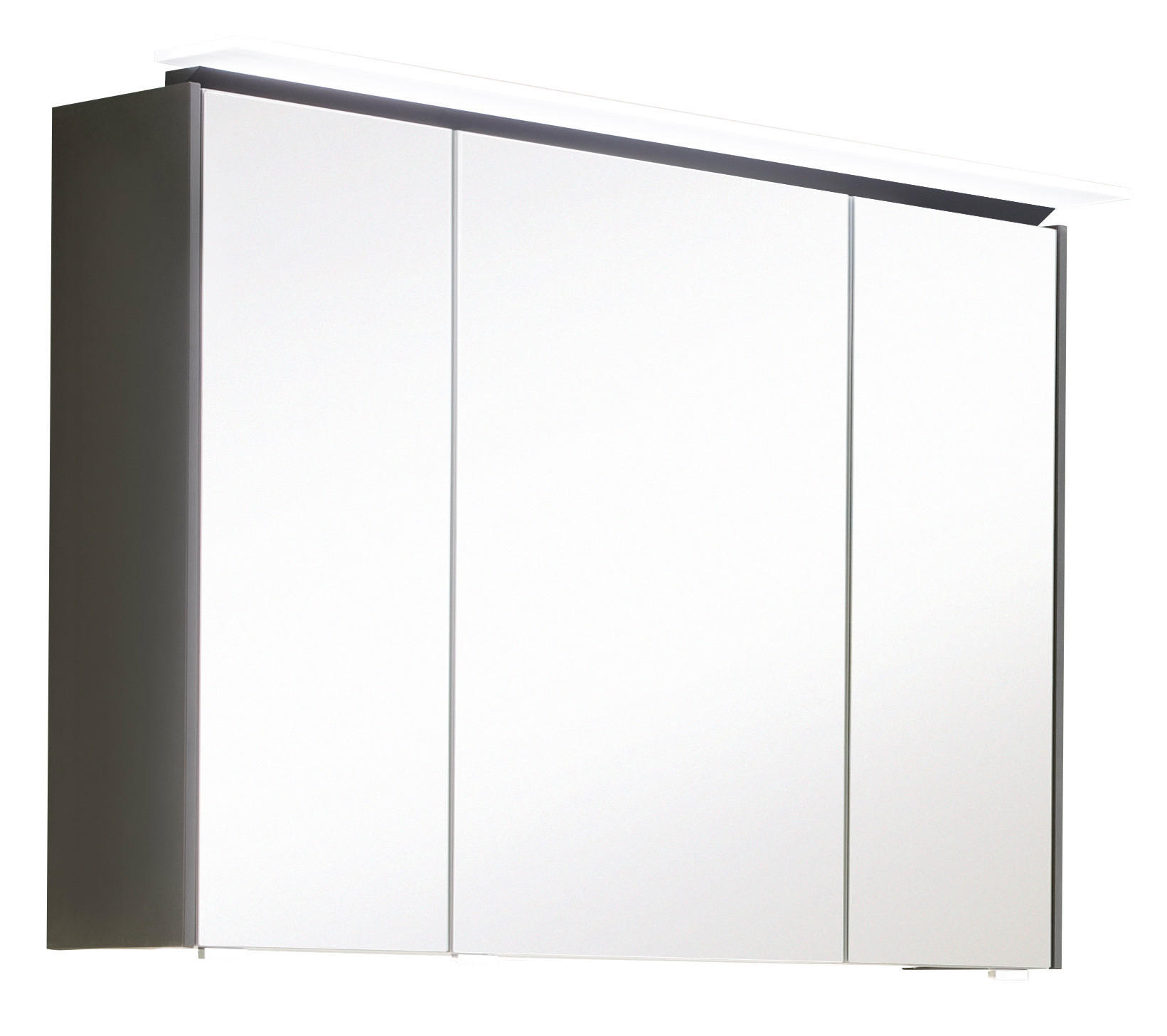 SPIEGELSCHRANK 92/66,4/17,2 cm  - Chromfarben/Eichefarben, MODERN, Glas/Holzwerkstoff (92/66,4/17,2cm) - Novel