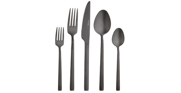 BESTECKSET Glam Chic 30-teilig Edelstahl  - Schwarz, Design, Metall - Homeware Profession.