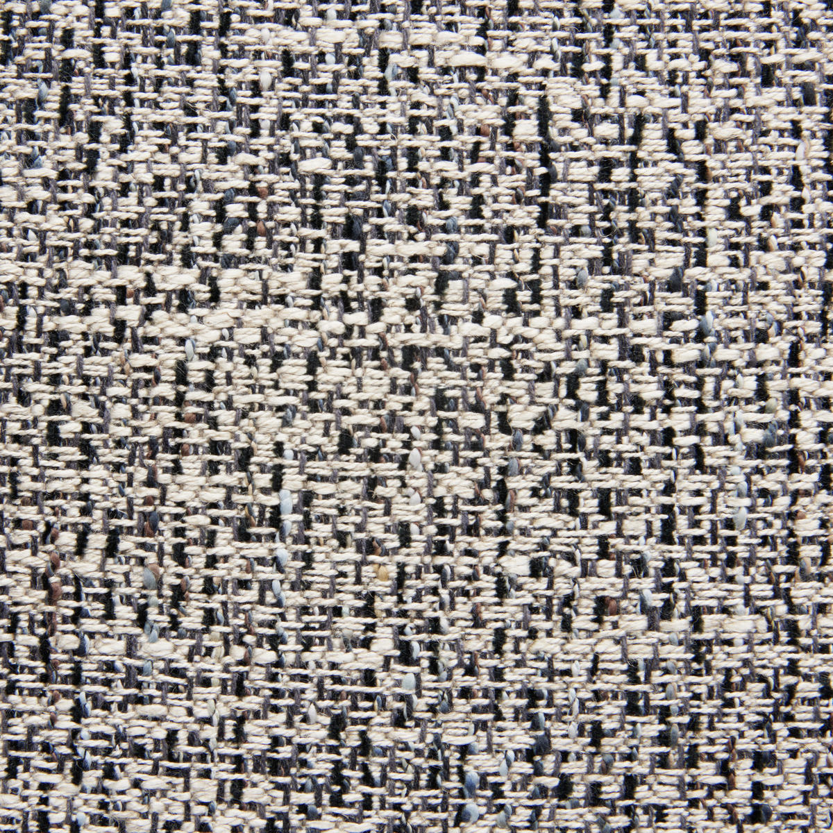 STUHL Webstoff Anthrazit  - Anthrazit, Natur, Textil/Metall (52/90/65cm) - Venjakob